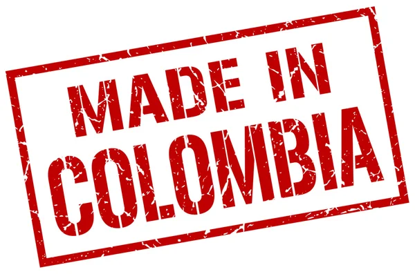 Timbre fabriqué en colombie — Image vectorielle