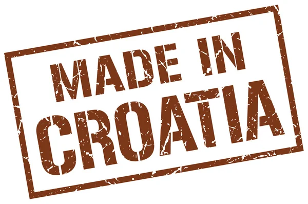Fabricado en sello croata — Archivo Imágenes Vectoriales