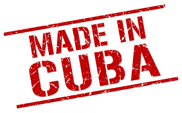 Hecho en Cuba sello — Archivo Imágenes Vectoriales