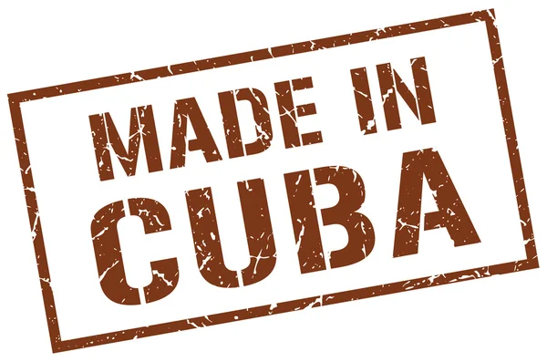 Fabriqué en Cuba timbre — Image vectorielle