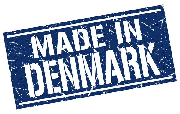 Gemaakt in Denemarken stempel — Stockvector