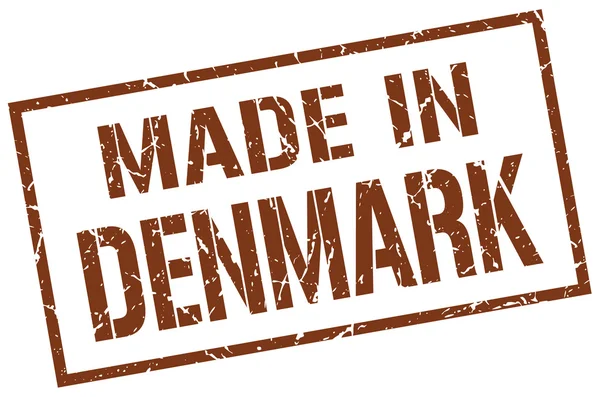 Gemaakt in Denemarken stempel — Stockvector