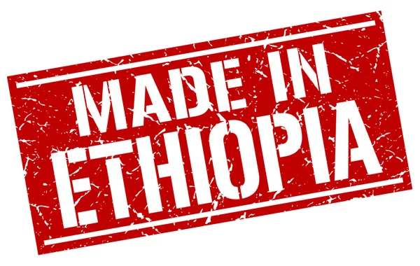 Etiyopya damgalamak içinde yapılan — Stok Vektör