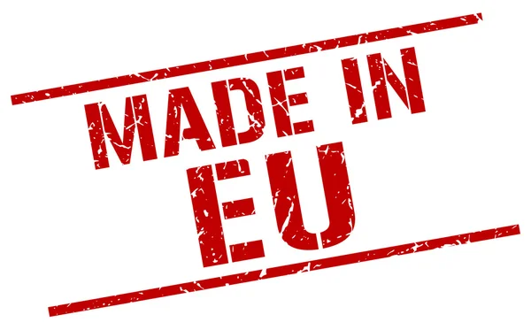 Hergestellt in EU-Briefmarke — Stockvektor