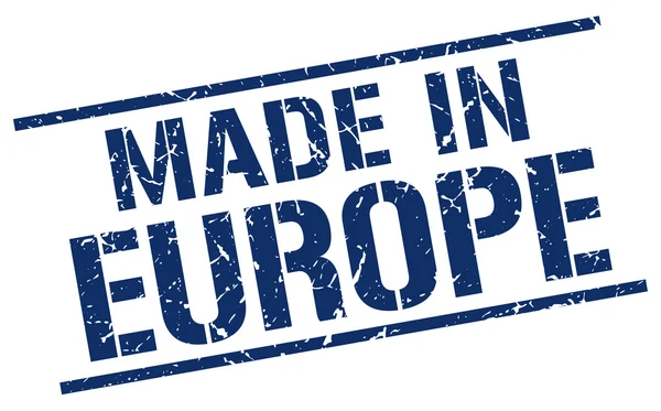 Timbre fabriqué en Europe — Image vectorielle