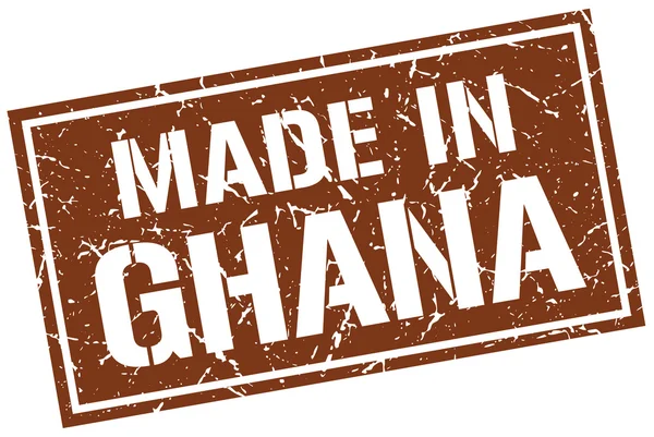 Gemaakt in ghana stempel — Stockvector