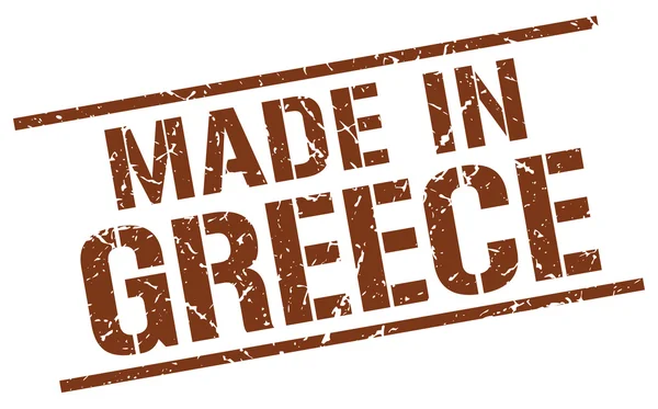 Feito em selo greece — Vetor de Stock