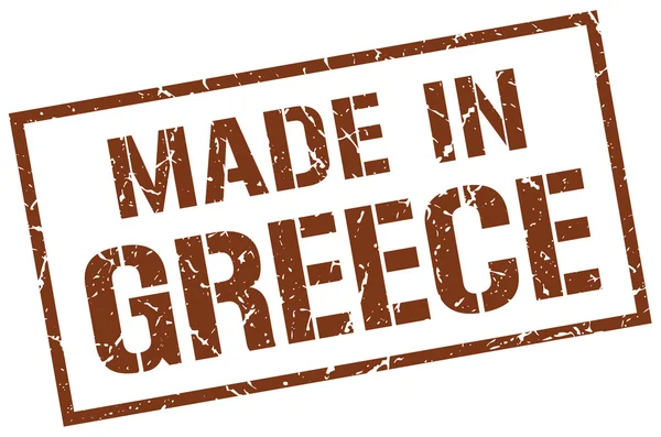 Gemaakt in Griekenland stempel — Stockvector