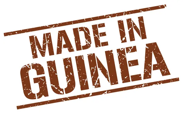 Hergestellt in Guinea-Stempel — Stockvektor