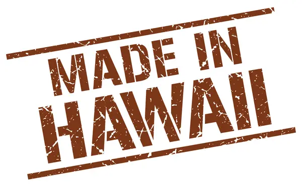 Hecho en Hawaii sello — Vector de stock