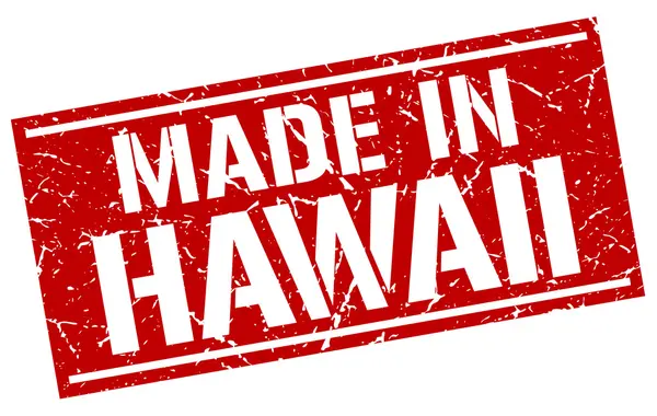 Hecho en Hawaii sello — Archivo Imágenes Vectoriales