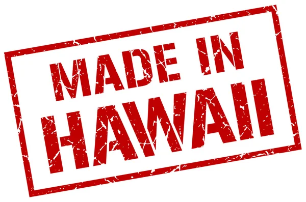 Hecho en Hawaii sello — Vector de stock