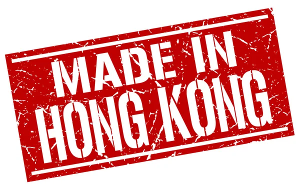 Hecho en hong kong sello — Vector de stock
