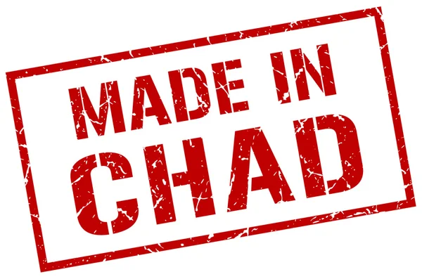 Made in Ciad timbro — Vettoriale Stock