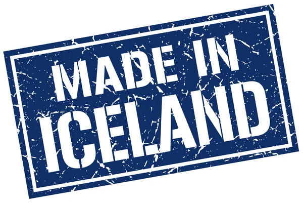 Feito em iceland selo — Vetor de Stock