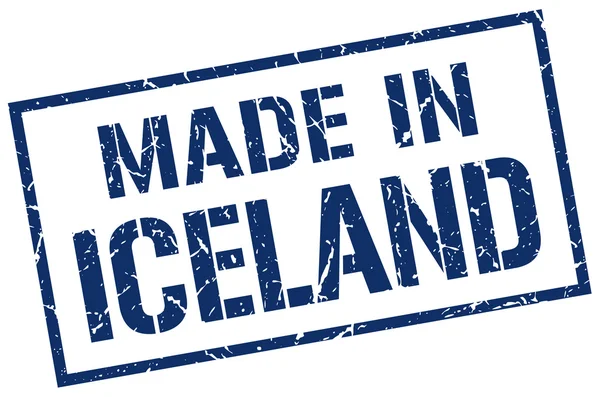 İzlanda damga yapılmış — Stok Vektör