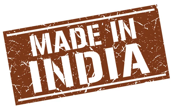 Gemaakt in india stempel — Stockvector
