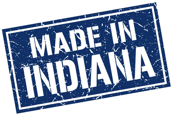 Fabriqué en timbre Indiana — Image vectorielle