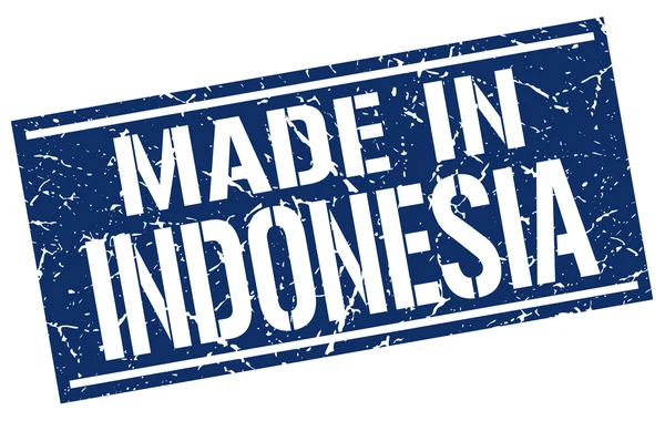 Fabriqué en timbre indonésien — Image vectorielle