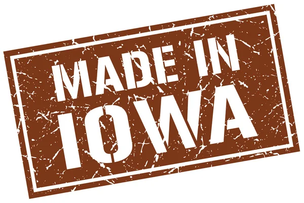 Gemaakt in iowa stempel — Stockvector