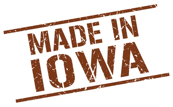 Fabriqué en Iowa timbre — Image vectorielle
