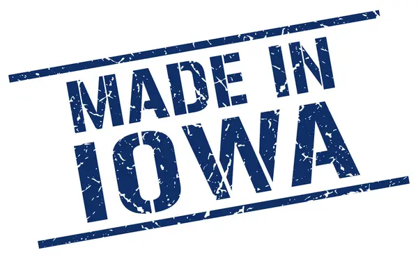 Gemaakt in iowa stempel — Stockvector