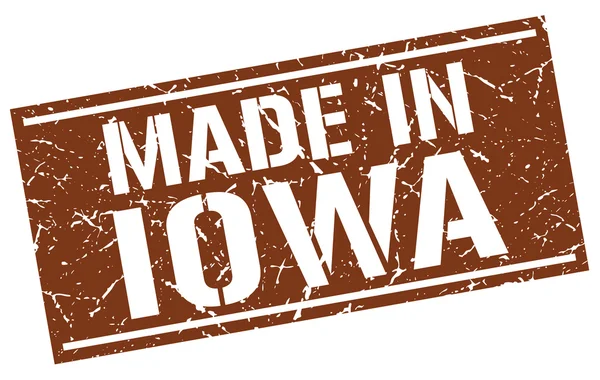 Fabriqué en Iowa timbre — Image vectorielle