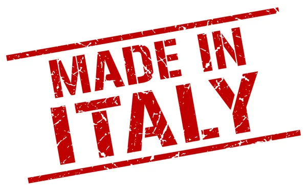 Fabriqué en italie timbre — Image vectorielle