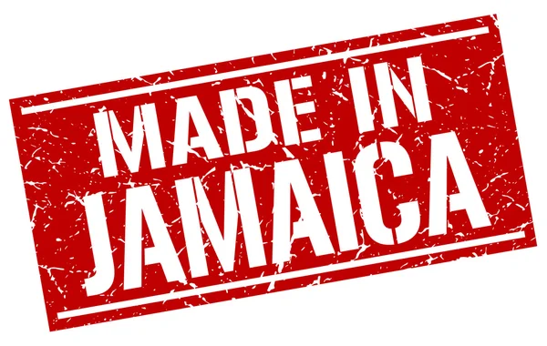 Fabricado em carimbo de jamaica — Vetor de Stock
