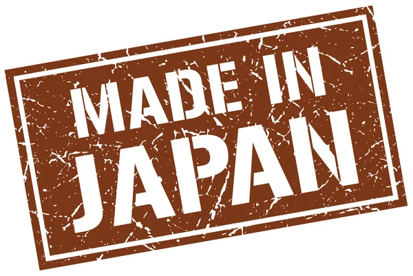 Fatto in francobollo Giappone — Vettoriale Stock