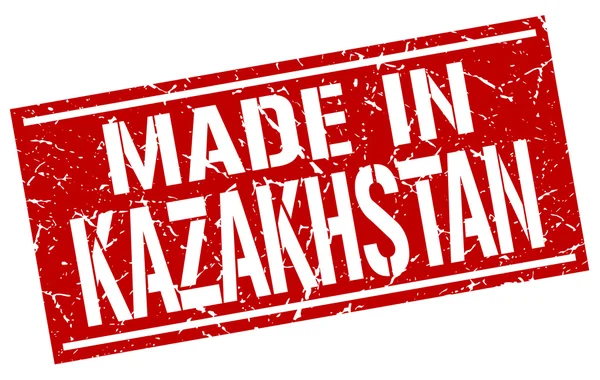 Fabriqué au kazakhstan timbre — Image vectorielle