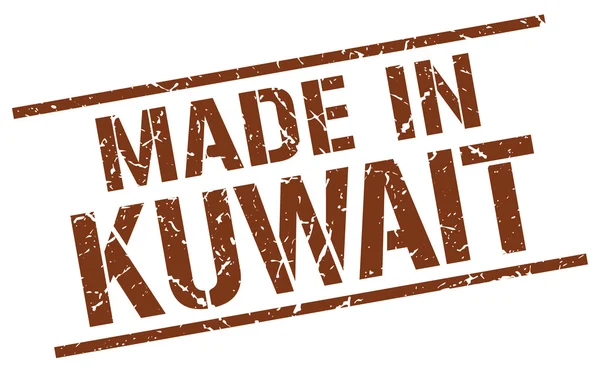 Feito em selo kuwait —  Vetores de Stock