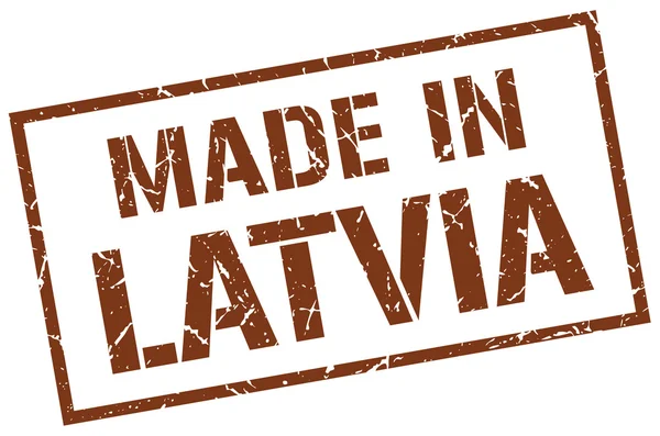 Hergestellt in Lettland Marke — Stockvektor