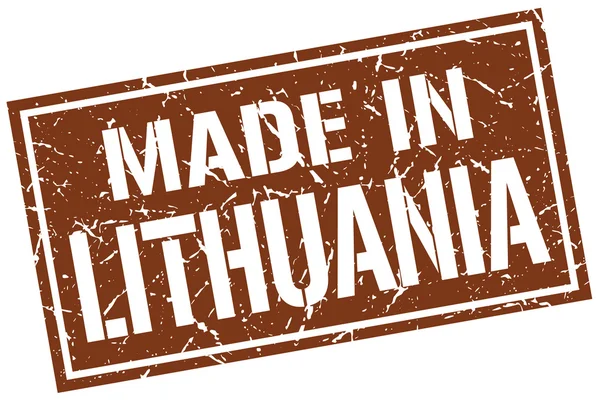 Gemaakt in Litouwen stempel — Stockvector