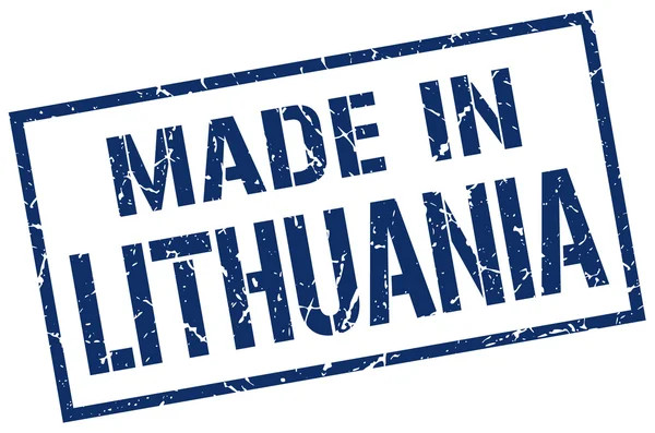 Gemaakt in Litouwen stempel — Stockvector