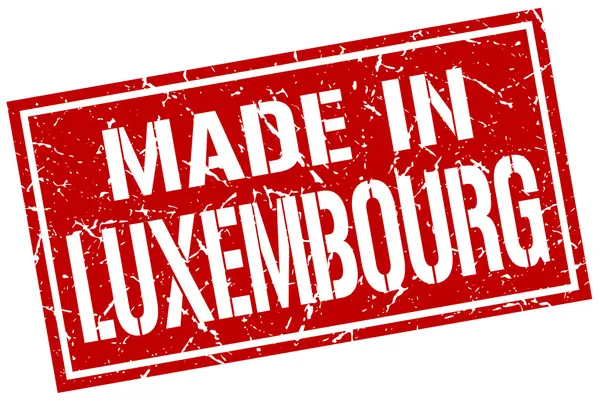 Fabriqué au Luxembourg timbre — Image vectorielle