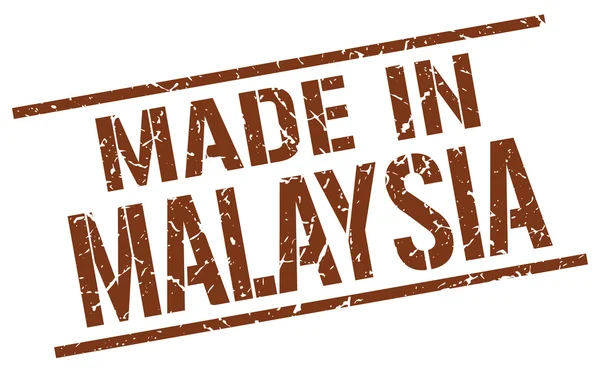 Hecho en malaysia sello — Vector de stock