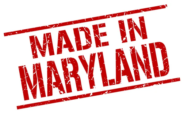 Hecho en el sello de Maryland — Archivo Imágenes Vectoriales