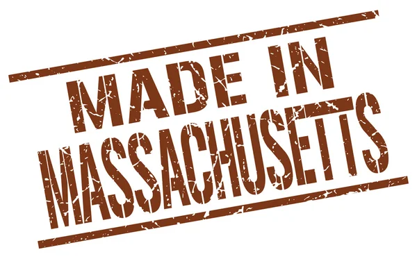 Made in Massachusetts stamp — Stock Vector