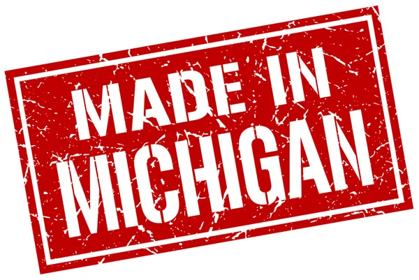 Fabriqué en timbre michigan — Image vectorielle