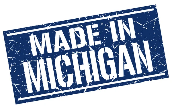 Gemaakt in michigan stempel — Stockvector