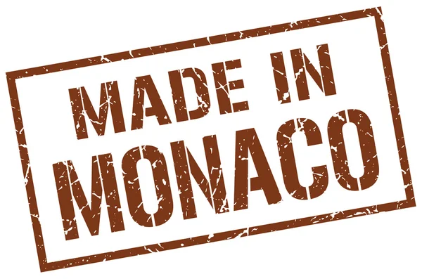 Made in Monaco stamp — Stock Vector
