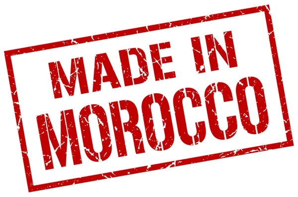 Fabricado en sello morocco — Vector de stock