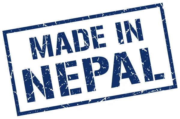 Feita no selo Nepal — Vetor de Stock
