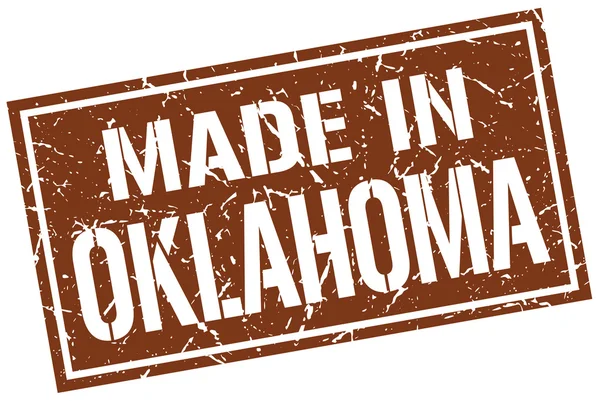 Fabriqué en Oklahoma timbre — Image vectorielle