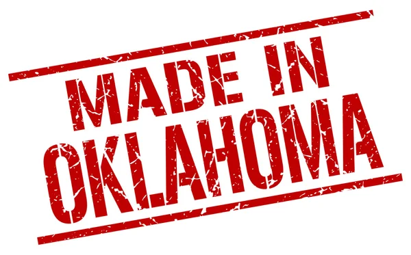 Gemaakt in oklahoma stempel — Stockvector