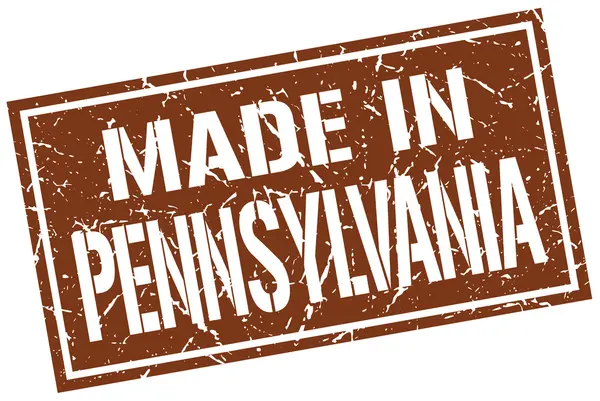 Hecho en Pennsylvania sello — Archivo Imágenes Vectoriales