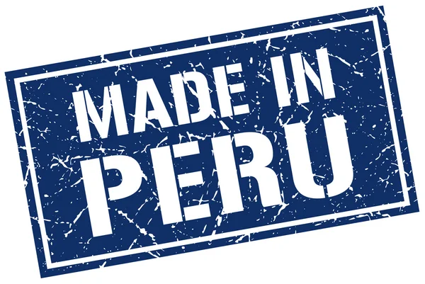 Gemaakt in peru stempel — Stockvector