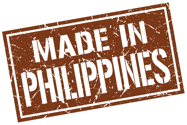 Hergestellt in philippinischen Briefmarken — Stockvektor
