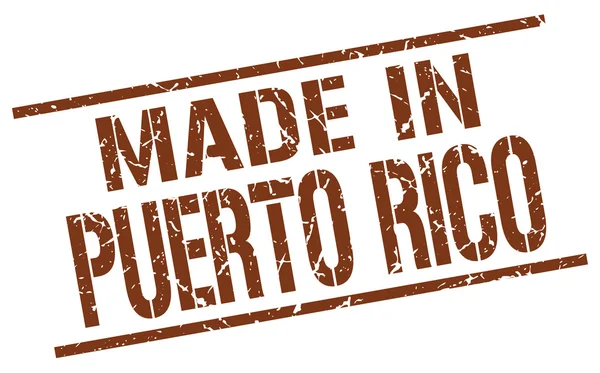 Hecho en Puerto Rico sello — Vector de stock